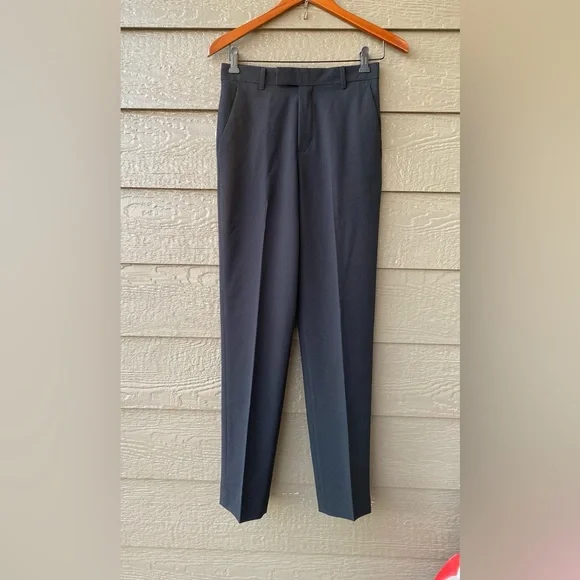 Calvin Klein Boys Infinite Stretch Suit Pants - Black - 16
